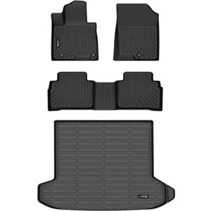 All Weather Car Floor Mats & Cargo Liner for 2022-2025 2026 Hyundai Tucson (No Hybrid Models) Custom Fit Full Set Accessories - Black