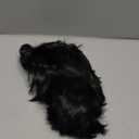 fun shack 50's Men's Black Wig with Sideburns, 1950s Costume Wig for Men, Retro Black Wig for Boys, One Size