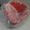 Winco Heavy-Duty Plastic Bucket/Utility Pail with Pour Spout, 10 Quarts, Red