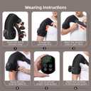 Cordless Red Light Therapy for Shoulder with Heat & Massage Vibration, Separate 5000mAh Portable Near-Infrared Light Therapy Wrap for Shoulder Discomfort, 3 Heat 4 Vibration Modes, 660nm & 850nm LEDs