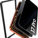 SSLOTSCASE for iPhone 17 Pro 2X Privacy Screen Protector [9H Hardness] Anti Spy Tempered Glass Film, Military Grade Protection, Easy Installation, Anti Reflective Screen Protector for iPhone 17 Pro