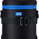 JJC Deluxe Lens Case Pouch Bag for Canon EF 70-200mm f4L IS II USM/EF 28-300mm f3.5-5.6 L IS USM, for Nikon AF-S 70-200mm f4G ED VR/AF-Nikkor 80-200mm f2.8D ED & More Lenses below 4.3" x 7.4"(D x L)