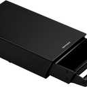 Normcore Espresso Knocker Drawer, Coffee Knock Box with Shock Absorbing Removable Knock Bar and Non-Slip Base, 304 Stainless Steel, Size: M (Black)