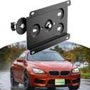 Front License Plate Bracket Compatible with BMW M2 M3 M4 M5 M6 X5M X6M or M-Sport 1 2 3 4 5 Series X5 X6 No Drill Grille License Plate Holder, Car Tag Frame, Bumper Relocator Adapter Kit