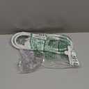 YOJOE 3-Outlets Indoor Outdoor Extension Cord with Lighted End, 3 Prong 13A Weatherproof Power Cord, 16 Gauge Heavy Duty 8 ft White Extension Cord Multiple Outlets, 16/3 SJTW UL Listed