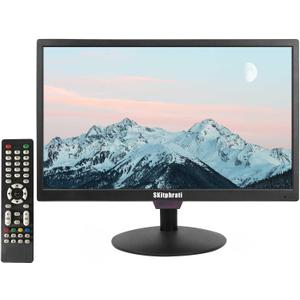 SKitphrati 20 Inch PC Monitor 1600x900 Screen Display with HDMI VGA BNC AV Ports, VESA Mounting, LED Monitor for PC, Laptop and Computer, Built-in Speaker
