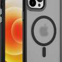 Designed for iPhone 12 Case iPhone 12 Pro with Magnetic Compatible with MagSafe Shockproof Protective Cover for iPhone 12 Phone Case (Black)