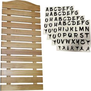 12 (Twelve) Belt Karate Martial Arts Belt Display - Thick Wood