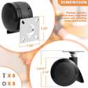 69827 Spirit Caster Wheels for Weber Spirit Grill Replacement Fixed Caster Wheels for Weber Spirit 200 & 300 SER E215 E210 S210 E220 S220 for Webber Parts E310 E320 S310 S320 Grill Wheels, 2PCS