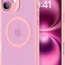 ESR for iPhone 16 Plus Case, Compatible with MagSafe, Shockof Military-Grade tection, Magnetic Phone Case for iPhone 16 Plus, Frosted Pink