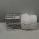 50 Pack (100-Piece) 32 oz Meal Prep Containers Reusable with Lids 3-Compartment, To Go Take Out Plastic Food Storage Containers, Sturdy Leakproof Food Safe, Microwave Freezer Dishwasher Safe, Silver