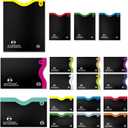 Alpine Rivers RFID Blocking Credit Card Sleeves 18-Piece Set  14 Color-Coded Card Protectors with 4 Passport Holders  Slim Water-Resistant Anti-Theft Protection for Travel (Standard Pack, Color Numbered Versatile)