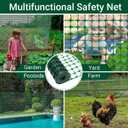 DOEWORKS Safety Fence, 4 x 100 FT Green Plastic Mesh Fence Roll Barrier Netting for Construction Fencing Animal Fencing Garden Fencing and Event Fencing