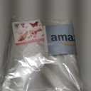 TUXIYA 7 PCS Large Cellophane Bags, 40x50inches Cellophane Wrap for Gift Baskets,Clear Basket Bag with 7 PCS Red Pull Bows