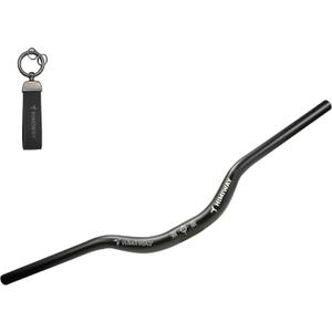 Himiway Mountain Bike Handlebars, Aluminum Alloy Riser Handlebar Mid Rise 50mm Diameter 31.8mm Length 720mm Extra Long Black Bicycle Handlebar for MTB, Road Bikes