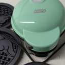 DASH Multimaker Mini System - Waffle Maker with Six 4” Removable Plates: Waffle Iron & Griddle, 4-in-1 Mini Waffle Maker for Kids and Families – Nonstick Surface, Just Add Batter (Aqua)