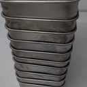 LIANYU Bread Loaf Pans Set of 12, 9x5 Inch Stainless Steel Bread Baking Pans for Homemade Sourdough, Sandwich, Meatloaf, Easy Release & Dishwasher Safe (Silver)