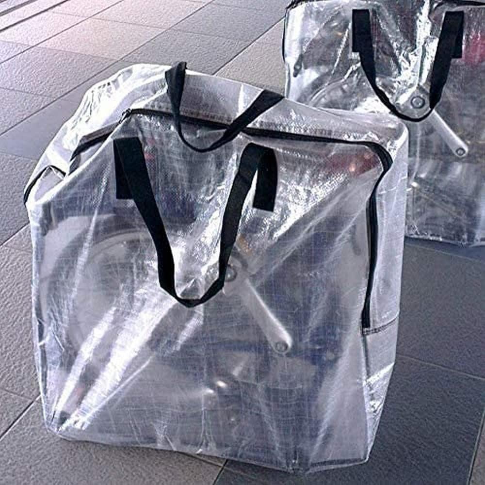 Folding Bike Bag for Brompton - White Bike Travel Cases, Bicycle Travel Case with Zipper Closure, Bike Case for Air Travel, Bike Case Accessories