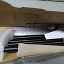 Umbra Twilight Double Curtain Rod Set Wrap Around Design Ideal for Blackout or Room Darkening Panels, 66 to 144 Inches, Black