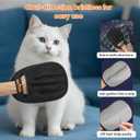 2PCS Pet Hair Removal Gloves, Large, Black