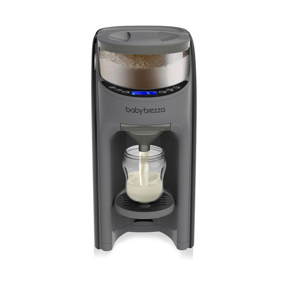 Baby Brezza Formula Pro Advanced Formula Dispenser Machine - Automatically Mix a Warm Formula Bottle Instantly - Easily Make Bottle with Automatic Powder Blending, Charcoal