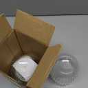 Josteve 4.5 Inch 2 Pcs Self Watering Hanging Planter Indoor Plant Pots Drainage Holes, Outdoor Small Hanging Planters Flower Pot Basket, Visible Water Level, Plant Hanger Home Decor, Gardening (White)