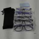 SIGVAN Ladies Reading Glasses Blue Light Blocking Spring Hinge Fashion Pattern Print Eyeglasses for Women +3,5