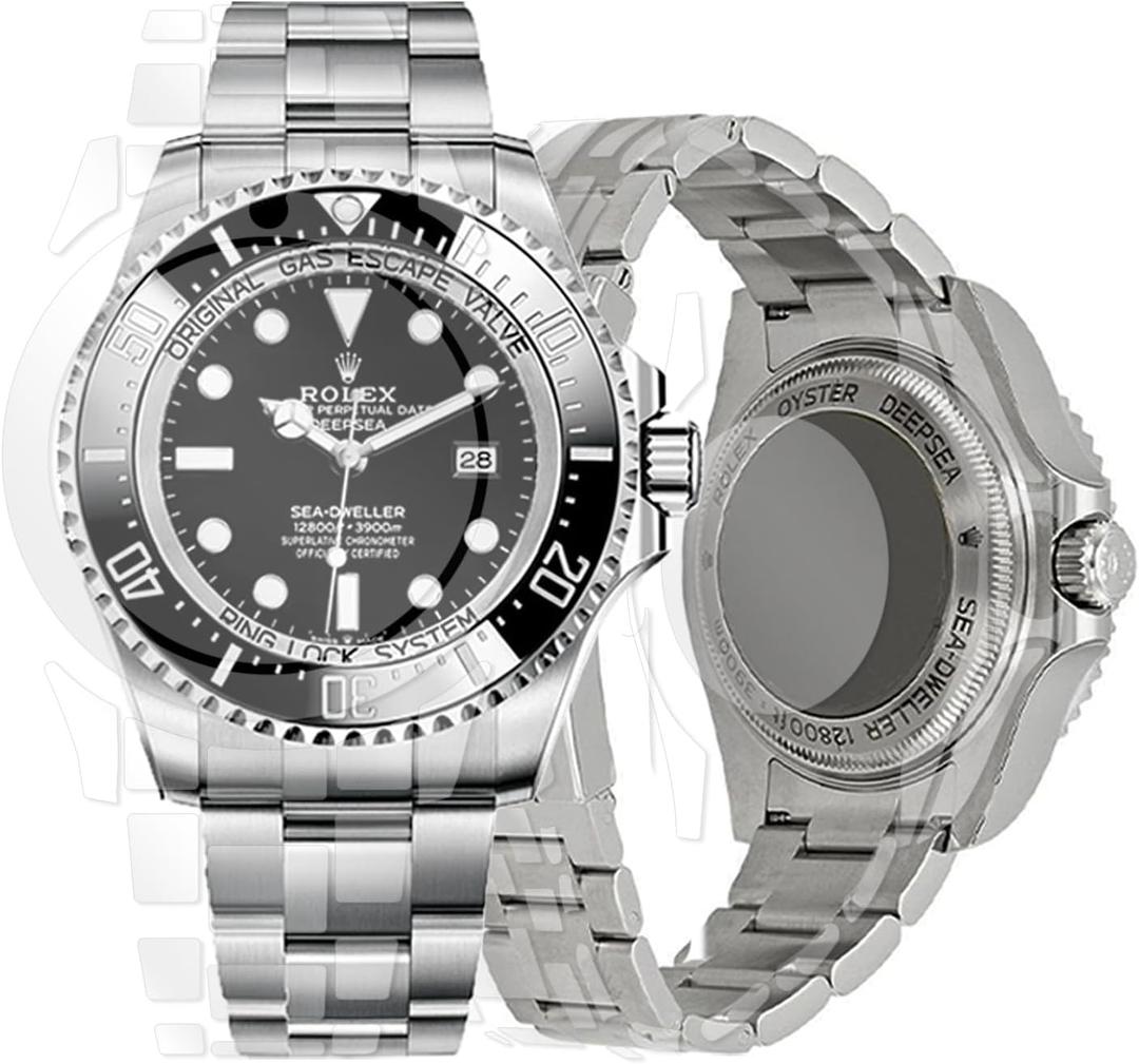 skoko Full Body Protection Film Compatible with Rolex Sea Dweller Deepsea 44mm (1.73inch), Screen & Body Protector, Clear Skin