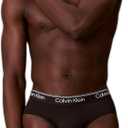 Calvin Klein Men's Micro Stretch 5-pack Hip Brief (Medium, 2 Black, 1 Teal Marine, 1 Shoreline, 1 Sleet)