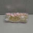 Patelai 12 Pcs Pink Flower Napkin Rings Set, Holiday Floral Napkin Ring Holder Gold Serviette Buckle Gift for Wedding Birthday Daily Party Banquet Luncheons Dinner Table Decor and Daily Use