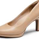 DREAM PAIRS Women's Pumps Close Toe Low Heels Platform Heels Comfortable Office Work Dress Shoes for Women (9)