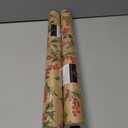 2 x LaRibbons Kraft Christmas Wrapping Paper Mini Roll, Holly Leaves and Red Berries Pattern, for Classic Christmas, Winter Holiday Gift Wrapping, 17" x 33' (46.7 sq. ft)