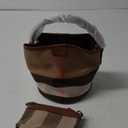 Tote Bag for Women, Leather Plaid Bucket Shoulder Bag Top Handle Canvas Crossbody Handbag Designer Classic Purse