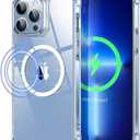 ESR Air Armor Magnetic Case with HaloLock Compatible with iPhone 13 Pro Case, Compatible with MagSafe, Military-Grade Protection, Yellowing-Resistant Hard Back, Shock-Absorbing Corners, Clear