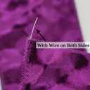 MEEDEE Purple Wired Velvet Ribbon 4 Inch Wide Double Sided for Christmas Tree, Holiday Crafts, Home Decor, Topper Bow, Garlands, Wreaths (10 Yards)