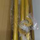 FIRJOY Closet Rods for Hanging Clothes - Heavy Duty, Length Adjustable (#1 Gold, 42.5" - 52")