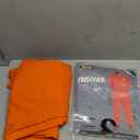 Spooktacular Creations Orange Prison Jumpsuit Men, Prison Costume Adult for Halloween Costumes with Name Tag (X-Large)