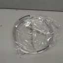 LAMU 2 Tier Lazy Susan Turntable Organizer 9.25'' Rotating Spice Rack Organization for Cabinet, Kitchen, Pantry, Countertop, Bathroom, Vanity, Medicine Cabinet Organizer, Clear