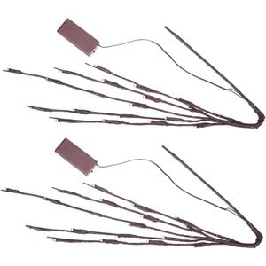 BUGUUYO 2pcs Lighted Branches Led Faux Twigs for Vase Decor Energy Saving High Brightness Luminous Branches for Weddings Christmas Parties and Home Decoration