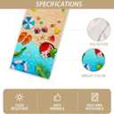 Summer Beach Table Runner Flip Flops Seaside Themed Tablecloth Summer Seasonal Holiday Birthday Party Decorations and Supplies for Home Kitchen Table-1372''