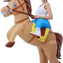 JOYBRO Inflatable Horse Costume, Funny Cowboy Riding Horse Suit, Blow up Costumes for Halloween, Christmas, Theme Parties