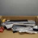 VIVOHOME 2-Pack 2 Step Galvanized Steel Hand Rails for Outdoor Steps  Black Oval and Safety Balusters Exterior Railing for Porch, Deck, or Indoor Stairs, Complete Installation Kit