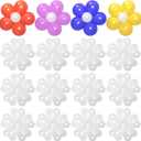 100 Pieces Flower Balloon Clips Balloons Holder Balloon Arch Clips for Baby Shower Wedding Event Decorations Birthday Party Supplies (Flower Style)