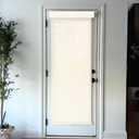 Blinds House Solution, Cordless Roller Shades Outside Mount 1%, 3%, 5% Openness Light Filtering Roller Shades for Home, French Doors, Kitchen, Easy to Install, Privacy & UV Protection, Grey