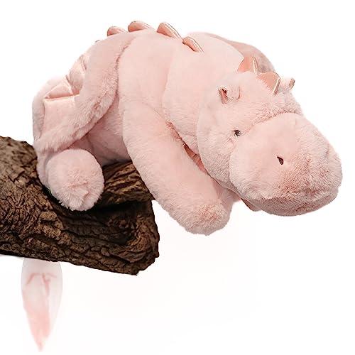 YOUBLEK 40In 2Lb Weighted Stuffed Animals,Cute Plush Dragon,Weighted Stuff Dinosaur Toy for Kids Adult Gift or Decoration (2lb, Pink)