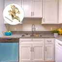 DOITOOL Antique Cabinet Pull Bow Shaped Drawer Knob 2.16 Inch Vintage Style Brass Handle for Kitchen Bathroom Bedroom Furniture Hardware