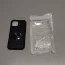 Vofolen for iPhone 15 Wallet Case with Card Holder [Store 2 Cards] + 360° Magnetic Rotated Ring Stand Dual Layer Heavy Duty Shockproof Drop Protection Wallet Phone Case for iPhone 15, 6.1 Inch Black