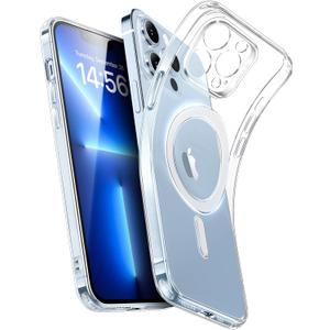 ESR for iPhone 13 Pro Case, Compatible with MagSafe, Military-Grade Protection, Resists Yellowing and Scratches, Magnetic Phone Case for iPhone 13 Pro, Zero Series, Clear