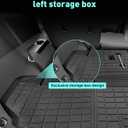 for Cadillac XT6 2025-2020 Cargo Liner Trunk Mat Cover All Weather Season Protection Car Interior Rubber Custom Carpet Waterproof Anti-Slip Tech Car Automotive Interior 2024 2023 2022 2021 Accessories