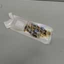 Mosonio Compatible for Apple Watch Band 40mm with Screen Protectors Case Women, Jewelry Bracelet Metal Bands with 2Pack Bling Case Cover for 40mm iWatch Series SE 6 5 4(Rose Gold Link with White Leather)